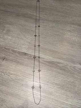 New RARE Nadri Gunmetal Star Long Necklace